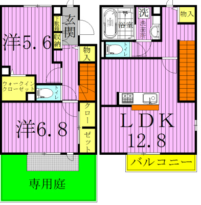 クラベール 101号室 間取り