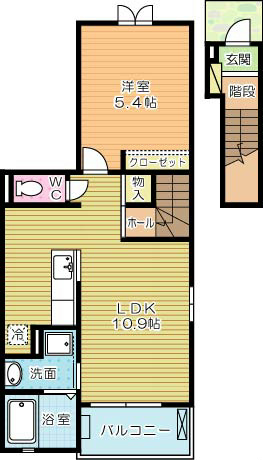 Ｔ＆ＡドリームⅡ 201号室 間取り