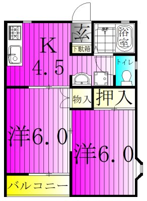 グリーンハイツ布施 103号室 間取り