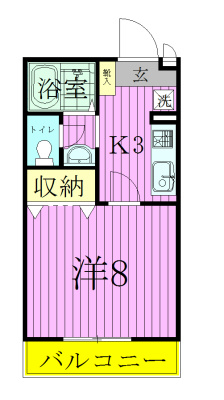 103号室 間取り