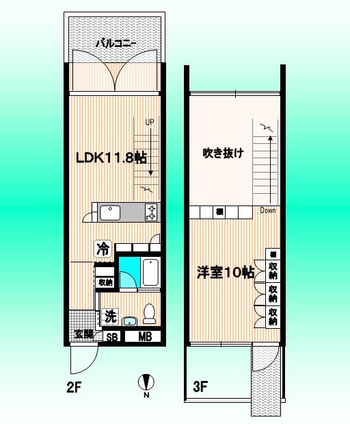 ﾘﾌｭ-ｼﾞｭｵｰﾌｫﾚｽﾄ S 202号室 間取り