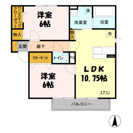 オルフェーヴル　Ｂ 間取り図