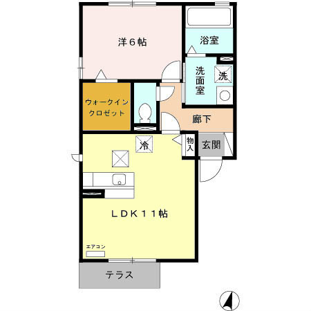 コアロード菊川 間取り図