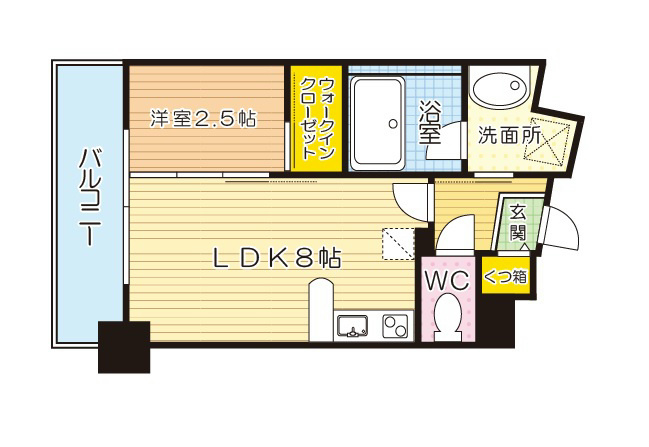 GRAND GLACE(グラングレイス) 204号室 間取り