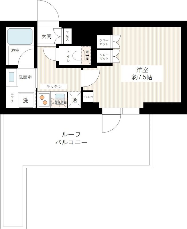 ジュイールパルフェ西新井 0409号室 間取り
