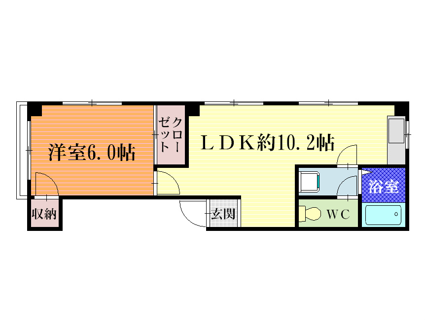 ベイサイドケー 201号室 間取り