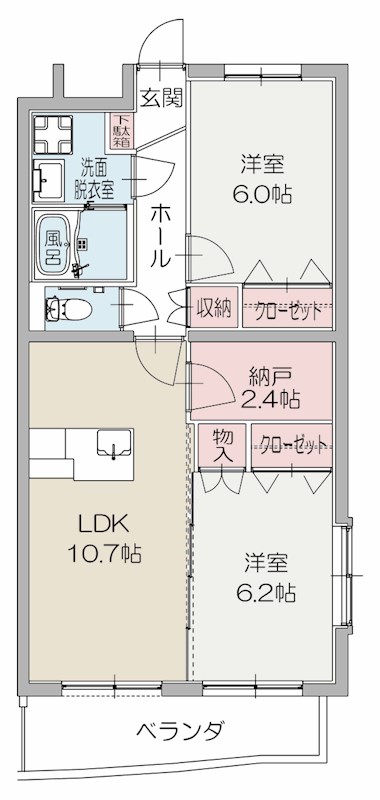 エレガントライフⅥ 間取り