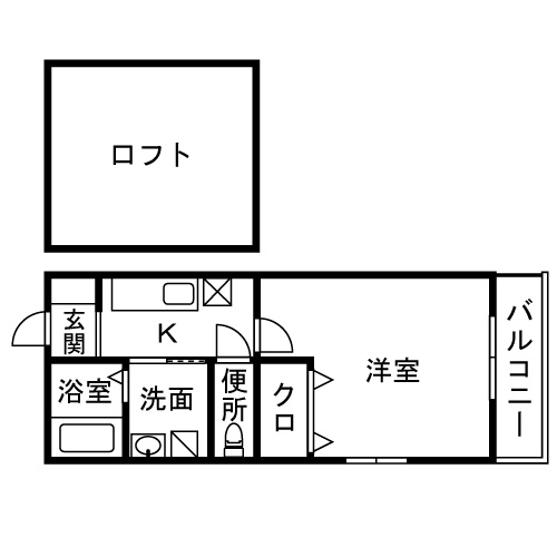 ＣＯＬＩＮＡ 202号室 間取り