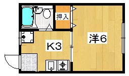 コーポ岡山手 間取り
