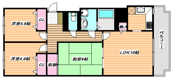 サンシティ南行徳Ⅲ 間取り図