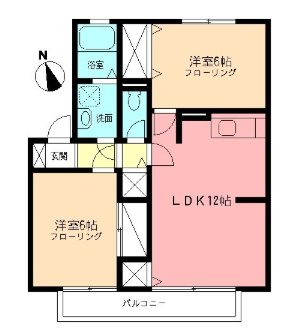 セナＡ 203号室 間取り
