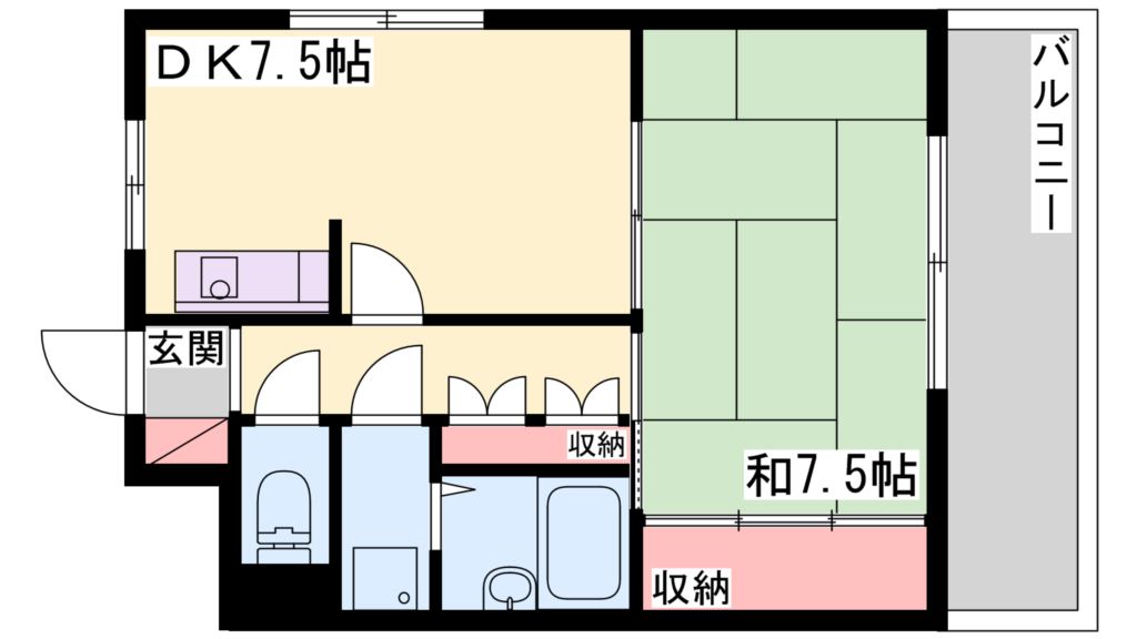 ハイライフ高砂 間取り図