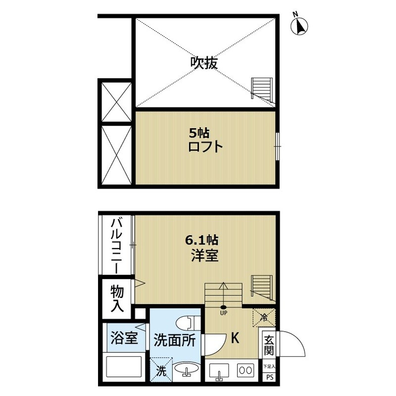 Ｌｕｃａｓ　&beta;　～ルーカスベータ～ 202号室 間取り