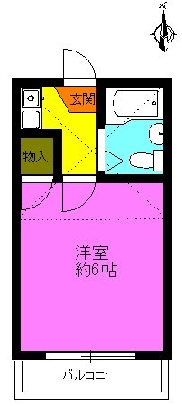 パリオスＤⅡ 101号室 間取り