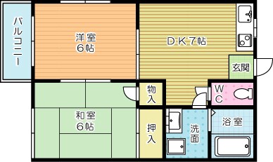 ハイツＡＬＥＸ 101号室 間取り