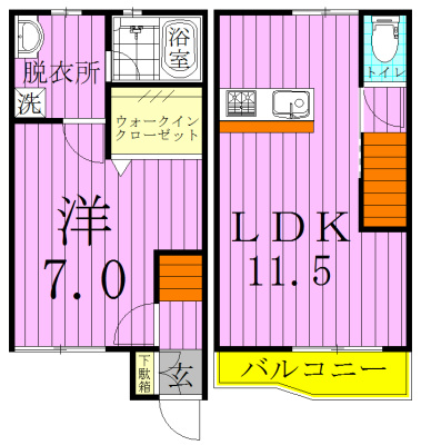 ユーティーハイツ 002号室 間取り