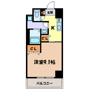 KDXレジデンス今池 間取り図