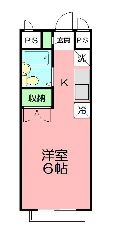 エステートピアマルイⅡ 203号室 間取り