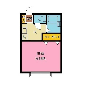 コマツコーポ津田沼 102号室 間取り