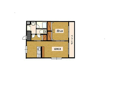 ラポージュ 103号室 間取り