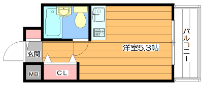 ＫＩＲＯＫＵハイツ 間取り図