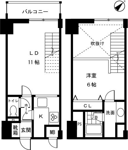 ベイサイドハウス 604号室 間取り