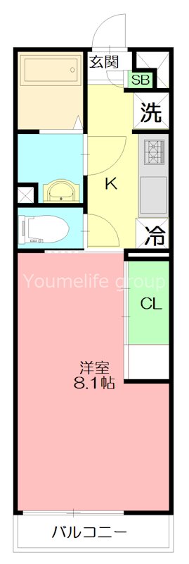 リブリ・オブリガーダ 303号室 間取り