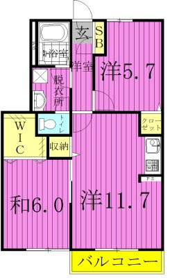 クレストＭ壱番館 103号室 間取り