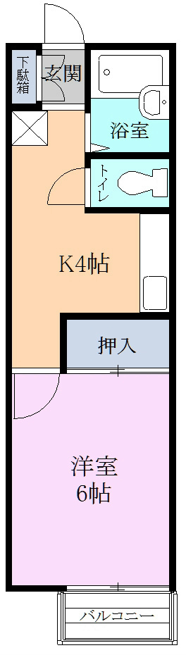 ニューシティ今之浦 102号室 間取り