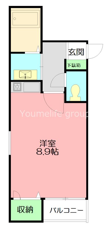 ジュネスⅠ 201号室 間取り