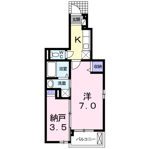 シャン・ド・フルール　Ⅱ 間取り