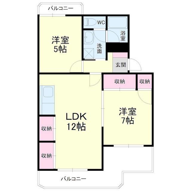 カーサプリマベーラ 間取り図