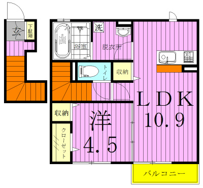 ｆｒａｉｓｅ Ⅱ 202号室 間取り
