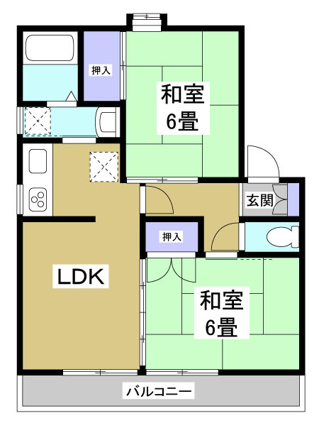 メゾンプレーリーＢ 間取り図