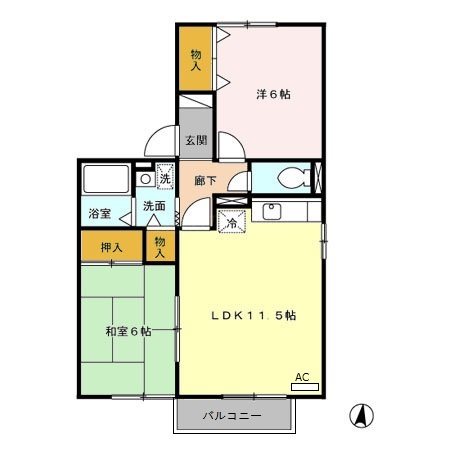 グリーンムクヘル 間取り図