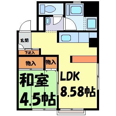 池下ウェストマンション 間取り図