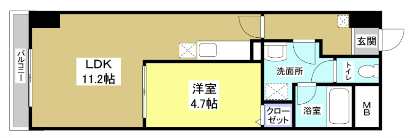 サウスコート 間取り図