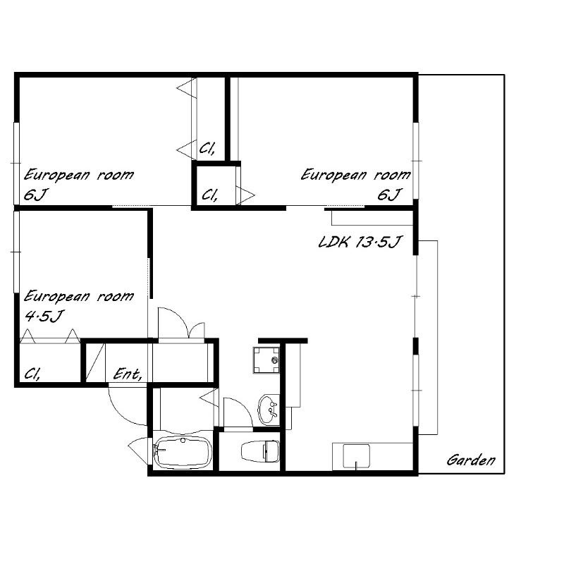 リバーサイドＫＢ棟 間取り図