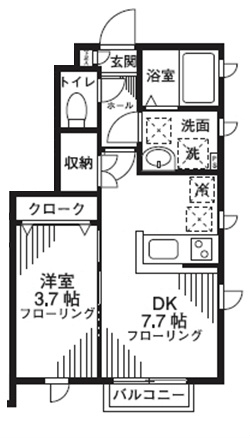 アンソレイユ経堂 間取り図