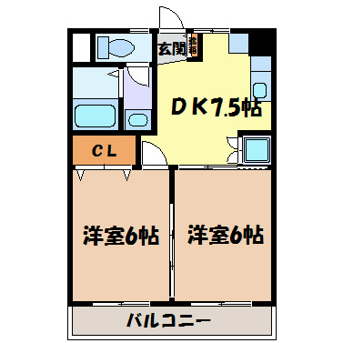 リリーハイツ丸山 間取り図