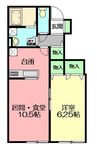 グラン・アレ湘南 102号室 間取り