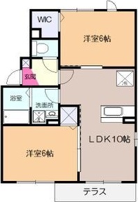 クロシェットアルブルⅡ 101号室 間取り