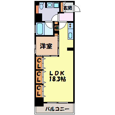 Ｃ.Ｐ.Ｐｕｒｅ１６０８ 間取り図
