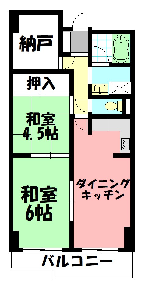 ソシエ弐番館 402号室 間取り