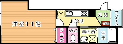 大八ビル  203号室 間取り