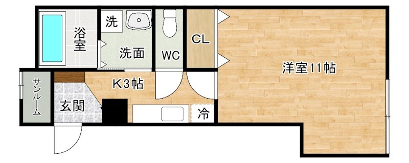 大八ビル  203号室 間取り