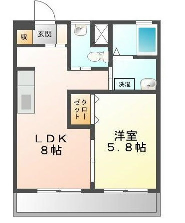 コーポワタナベ 間取り図