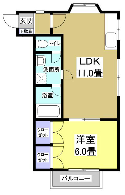 オレンジハウスＡ棟 間取り