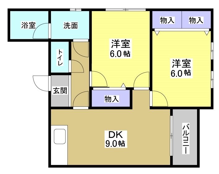 久嶋ハイム B301号室 間取り