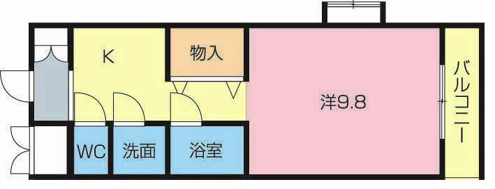 ブライトメッカ 203号室 間取り